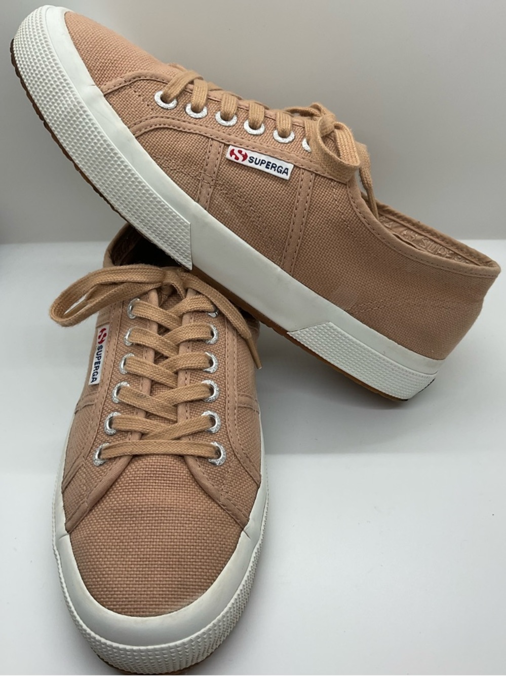 Nordstrom SUPERGA Classic Trainers, Dusty Brown Womans 9.5 Tan Sneakers